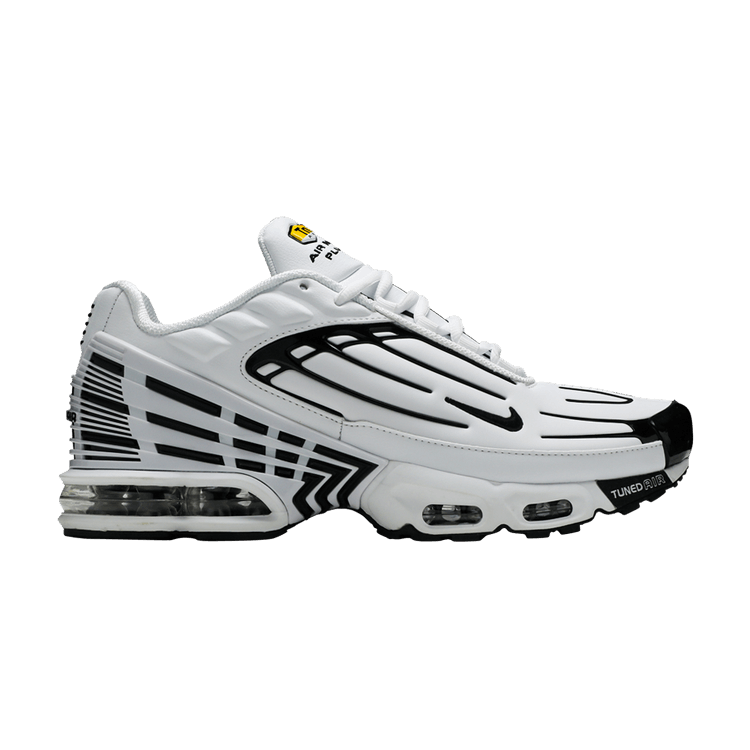 Nike Air Max Plus 3 Leather 'White Black' — White/Black/White/Chile Red