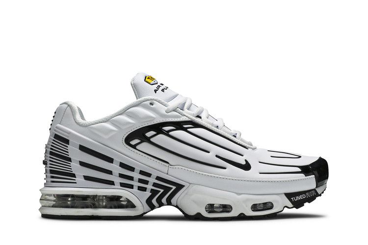 Nike Air Max Plus 3 Leather 'White Black' — White/Black/White/Chile Red (2)