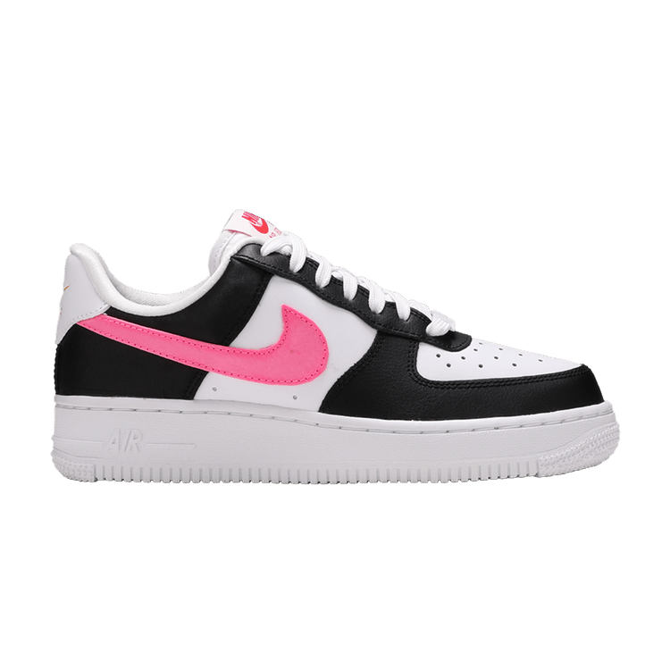Nike Wmns Air Force 1 '07 'Satin Swoosh' — White/Black/Starfish/Pink Glow