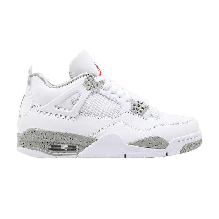 Air Jordan 4 Retro 'White Oreo' — White/Tech Grey/Black/Fire Red