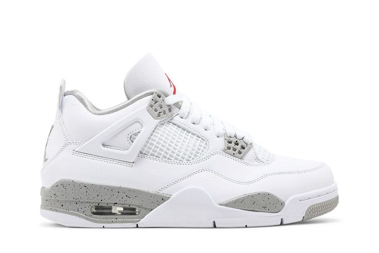 Air Jordan 4 Retro 'White Oreo' — White/Tech Grey/Black/Fire Red