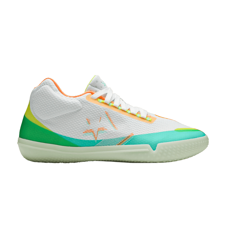 Converse All Star BB Evo Mid 'Hi-Vis Collection - White Green Glow' — White/Green Glow/Fresh Yellow