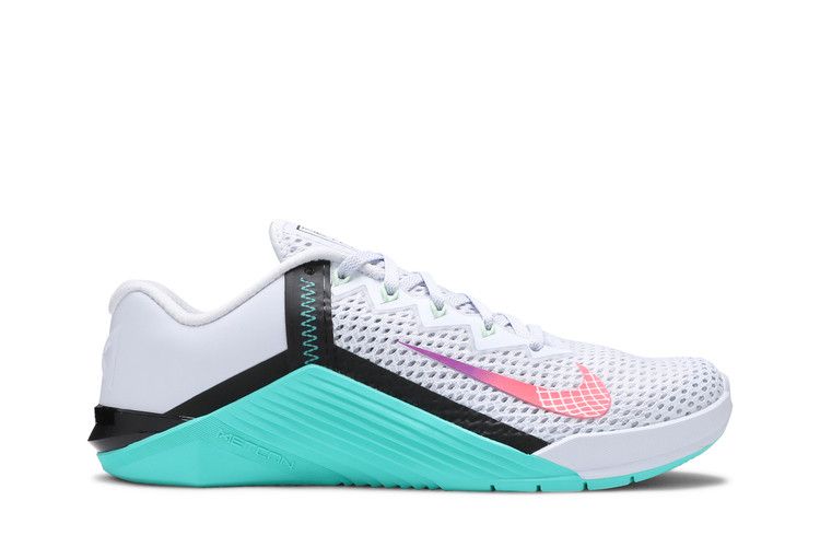 Nike Wmns Metcon 6 'Football Grey Jade' — Football Grey/Hyper Jade/Black/Flash Crimson