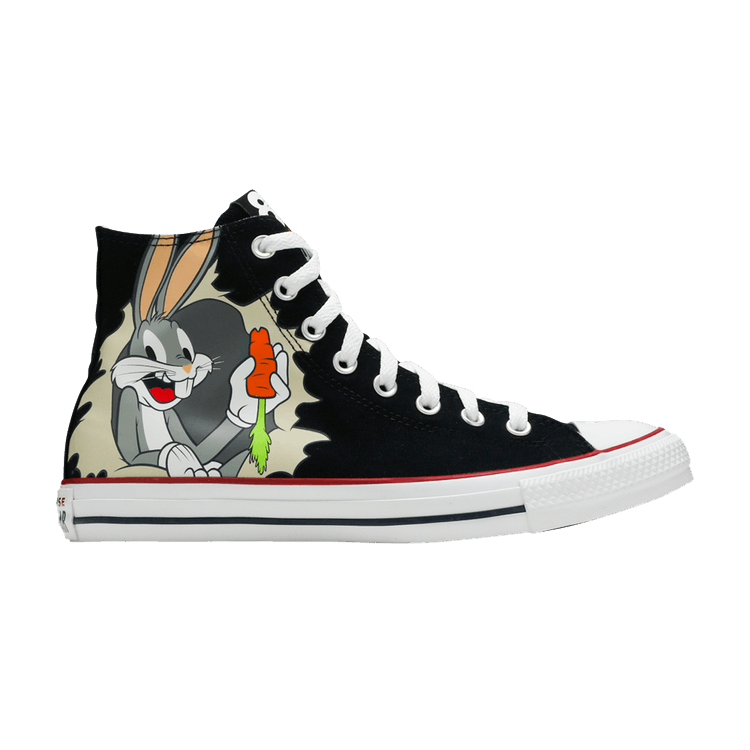 Looney Tunes x Converse Chuck Taylor All Star High '80th Anniversary - Bugs Bunny's Mischief' — Black/Multi/White