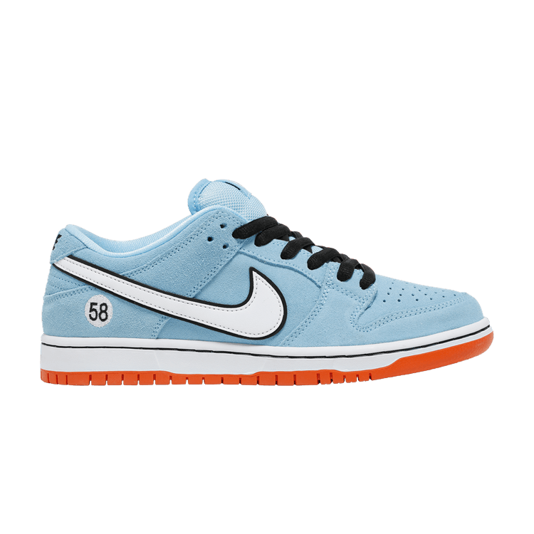 Nike Dunk Low Pro SB 'Gulf' — Blue Chill/Safety Orange/Black/White
