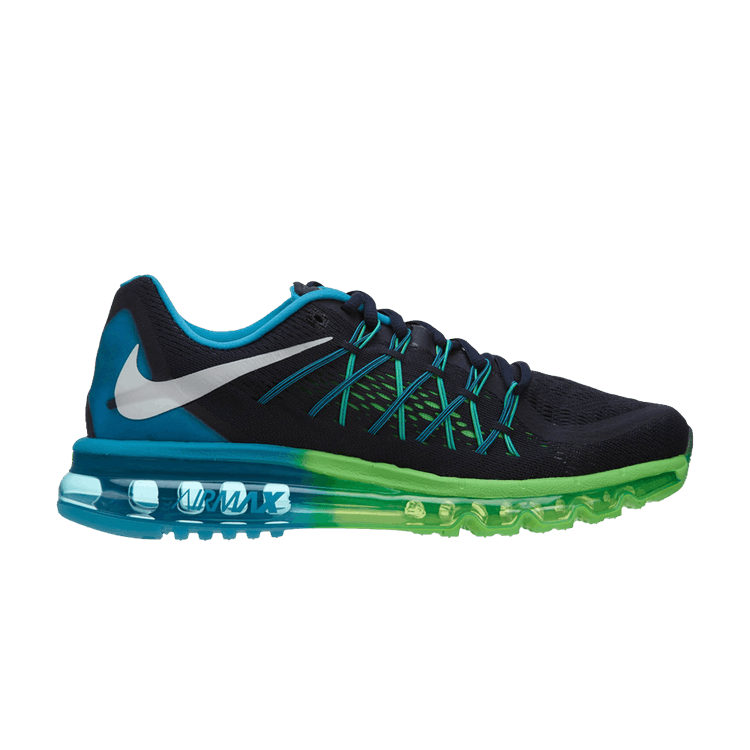 Nike Air Max 2015 'Dark Obsidian Poison Green' — Dark Obsidian/White/Blue Lagoon/Poison Green