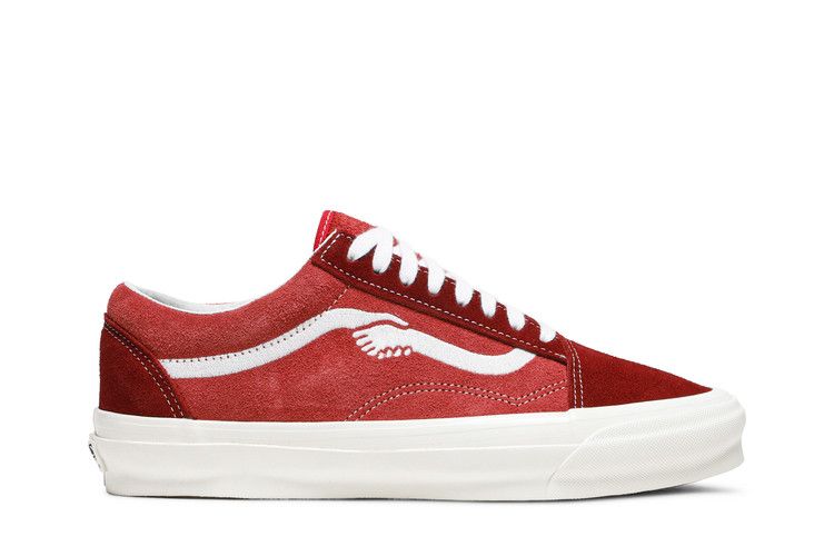 Notre x Vans Vault OG Old Skool LX 'Red' — Mars Red/Marshmellow