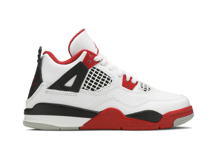 Air Jordan 4 Retro OG PS 'Fire Red' 2020 — White/Black/Tech Grey/Fire Red