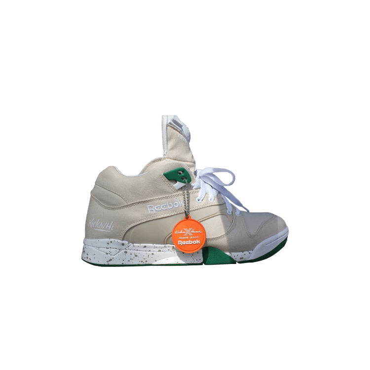 Kicks Hawaii x Reebok Court Victory Pump UNI — Pp White / Deep Green / Orange