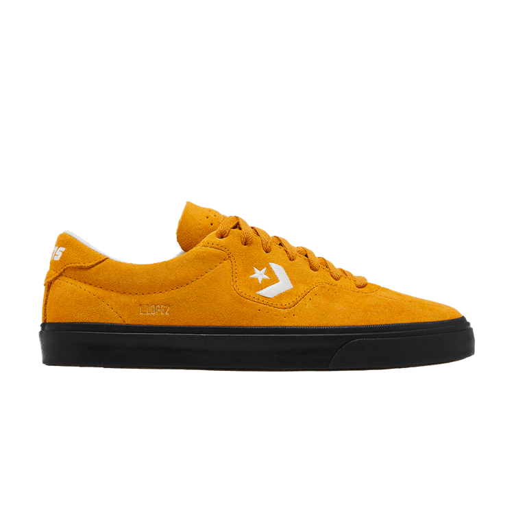 Converse Louie Lopez Pro Low 'Mono Classic Suede - Saffron Yellow' — Saffron Yellow/White/Black