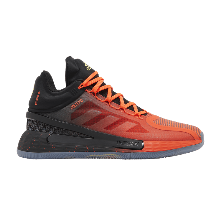 Adidas D Rose 11 'Phoenix Reborn' — Core Black/Solar Red/Yellow