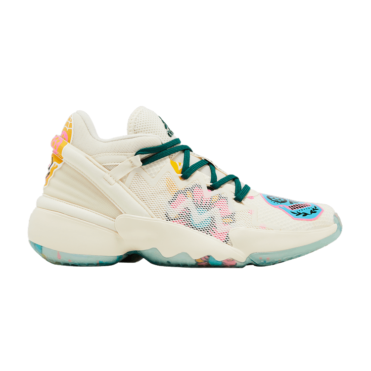 adidas D.O.N. Issue #2 'Day Of The Dead' — Cream White/Semi Solar Pink/Dark Green