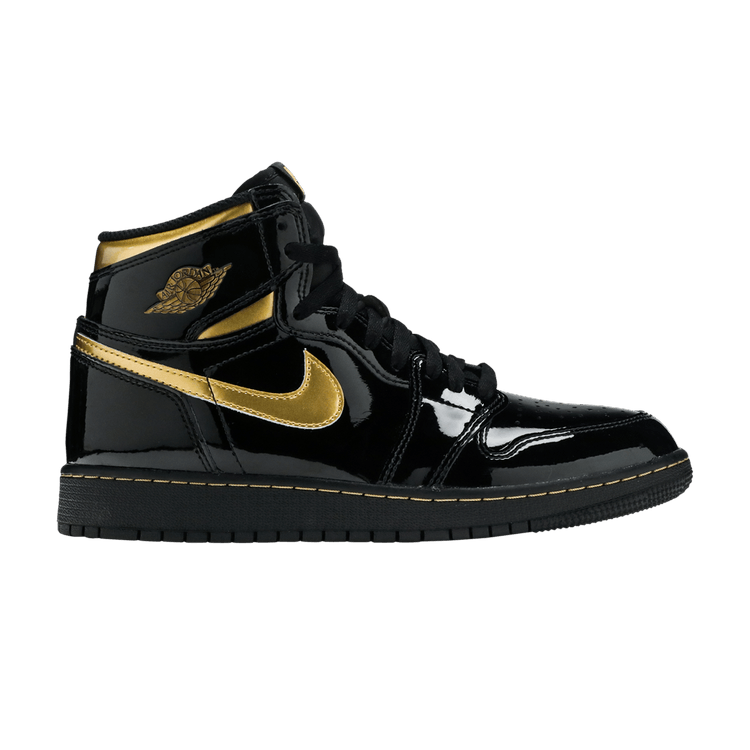 Air Jordan 1 Retro High OG GS 'Black Metallic Gold' — Black/Metallic Gold