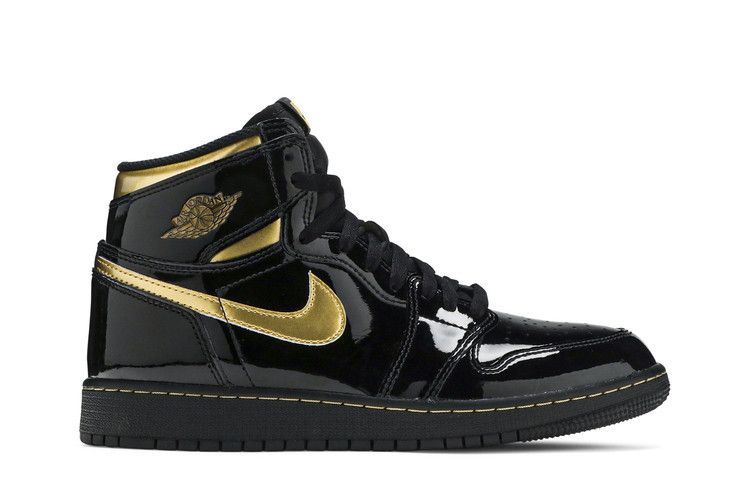 Air Jordan 1 Retro High OG GS 'Black Metallic Gold' — Black/Metallic Gold