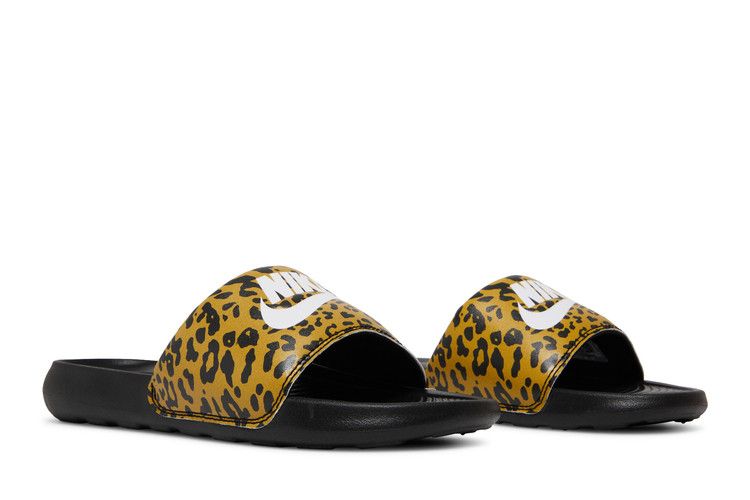 Nike Wmns Victori One Printed Slide 'Cheetah Print' — Chutney/Black/White