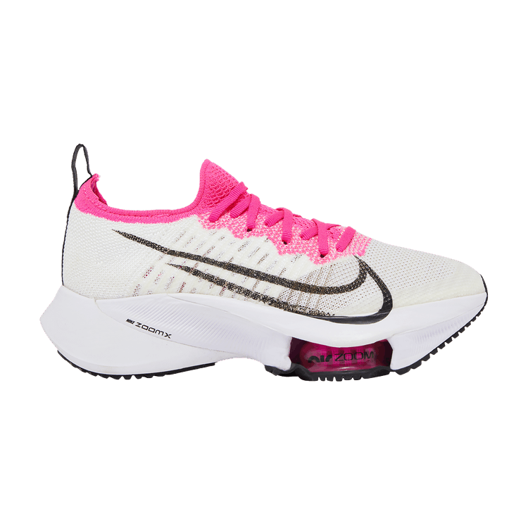 Nike Wmns Air Zoom Tempo NEXT% Flyknit 'Pink Blast' — White/Pink Blast/Black