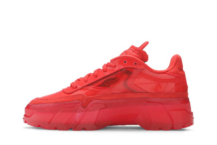 Cardi B x Reebok Wmns Club C 'Instinct Red' — Instinct Red/Instinct Red/Clear