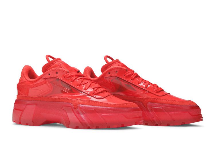 Cardi B x Reebok Wmns Club C 'Instinct Red' — Instinct Red/Instinct Red/Clear