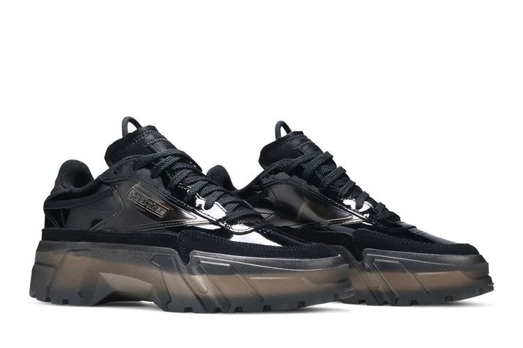 Cardi B x Reebok Wmns Club C 'Core Black' — Core Black/Core Black/Clear