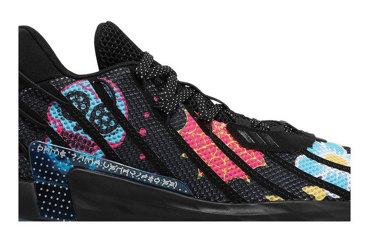 adidas Dame 7 'Day Of The Dead' — Core Black/Semi Solar Pink/Bold Gold