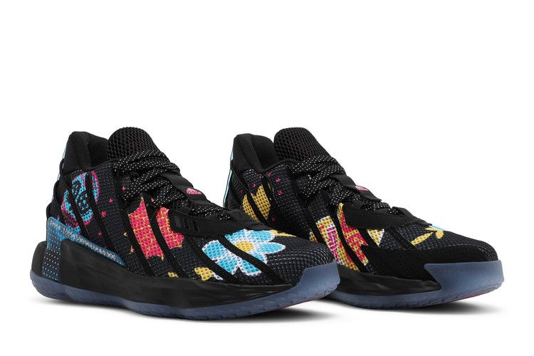 adidas Dame 7 'Day Of The Dead' — Core Black/Semi Solar Pink/Bold Gold