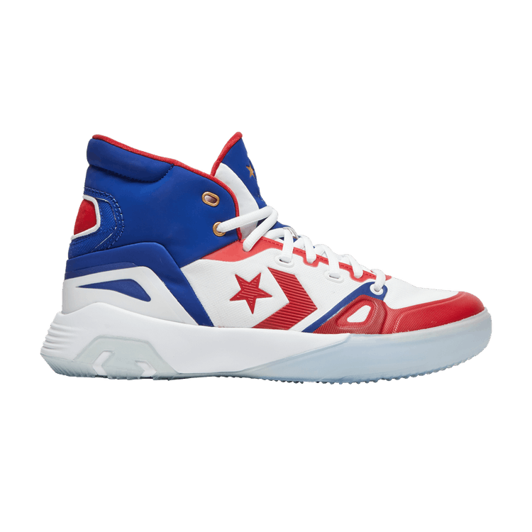 Converse G4 Mid 'ABA' — Enamel Red/White/Rush Blue