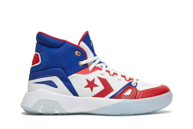 Converse G4 Mid 'ABA' — Enamel Red/White/Rush Blue