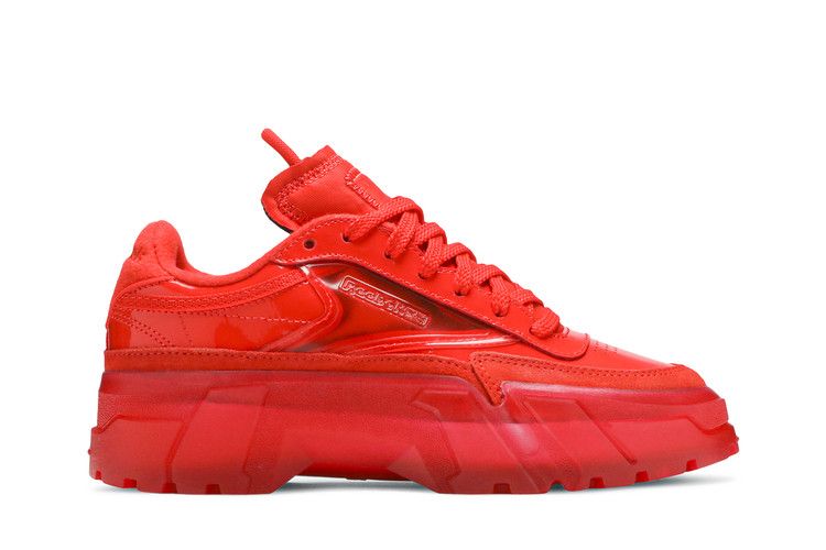 Cardi B x Reebok Club C J 'Red Clear' — Instinct Red/Instinct Red/Clear