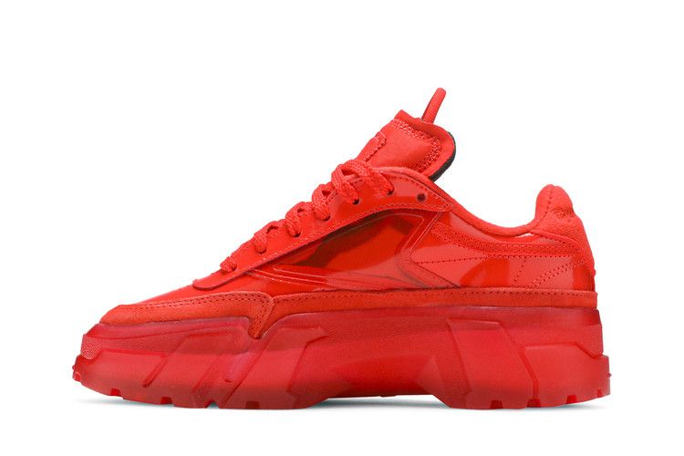 Cardi B x Reebok Club C J 'Red Clear' — Instinct Red/Instinct Red/Clear