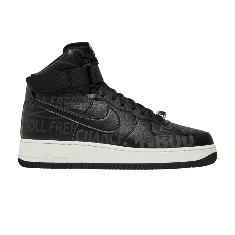 Nike Air Force 1 High '07 Premium 'Toll Free Pack - Black' — Black/Sail/Vast Grey/Black