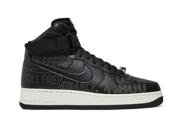 Nike Air Force 1 High '07 Premium 'Toll Free Pack - Black' — Black/Sail/Vast Grey/Black (2)