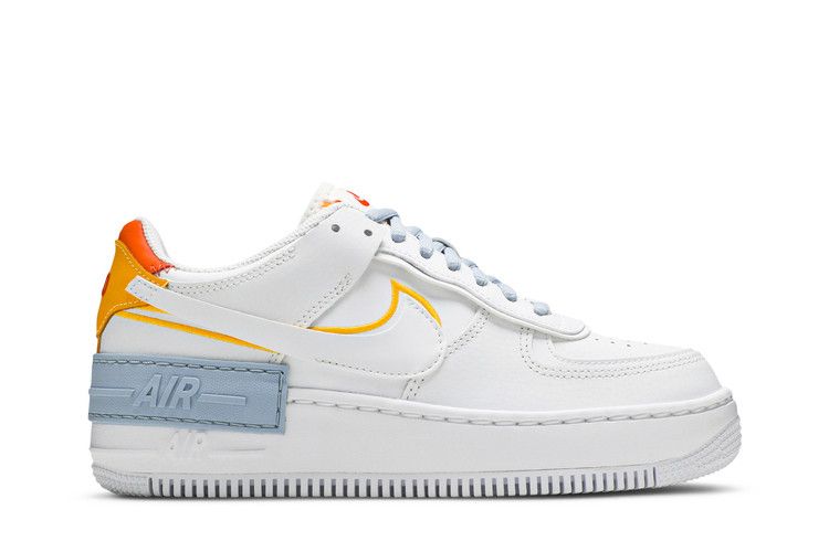 Nike Wmns Air Force 1 Shadow 'Be Kind' — White/Light Armory Blue Heather/Laser Orange/Summit White (2)