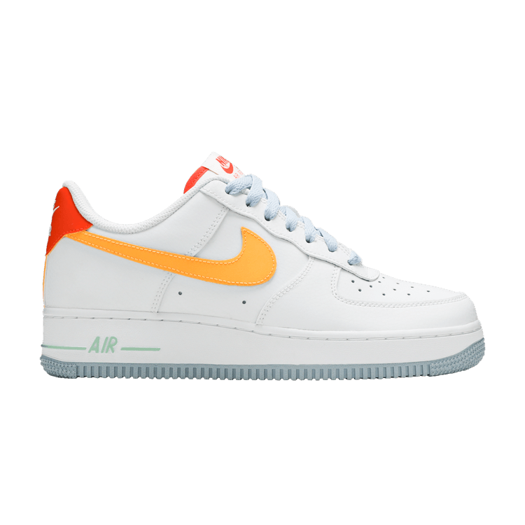 Nike Air Force 1 '07 LV8 'Be Kind' — White/Laser Orange/Light Armory Blue Heather/Electro Orange