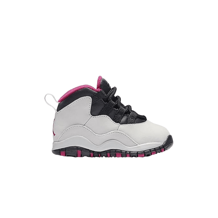 Air Jordan Retro 10 TD 'Platinum Pink' — Pure Platinum/Vivid Pink-Black