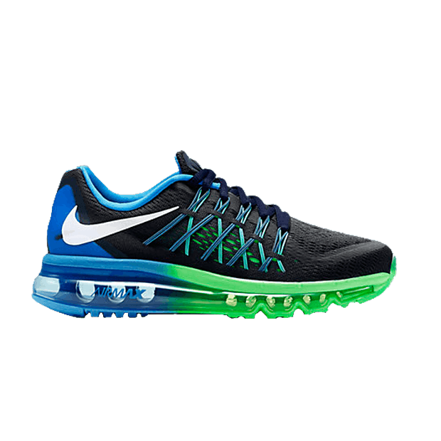 Nike Air Max 2015 GS — Dark Obsidian/Blue Lagoon/Poison Green/White