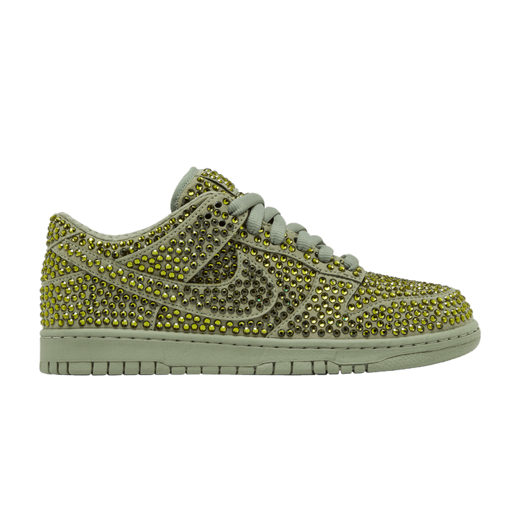 Cactus Plant Flea Market x Swarovski x Nike Dunk Low 'Spiral Sage' — Spiral Sage/Spiral Sage