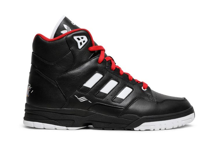 Kid Cudi x adidas Torsion Artillery Mid 'Bill & Ted' — Core Black/Cloud White/Scarlet