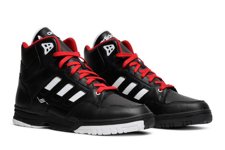 Kid Cudi x adidas Torsion Artillery Mid 'Bill & Ted' — Core Black/Cloud White/Scarlet