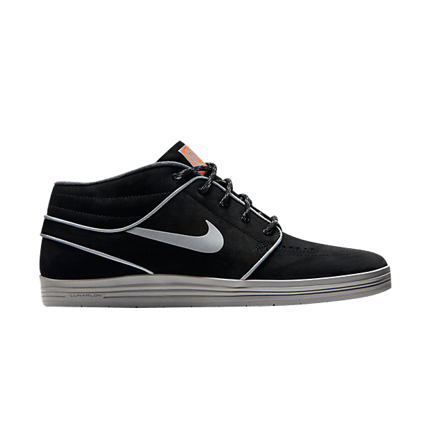 Nike SB Lunar Stefan Janoski Mid Flash — Black/Hyper Crimson/Medium Grey/Reflect Silver