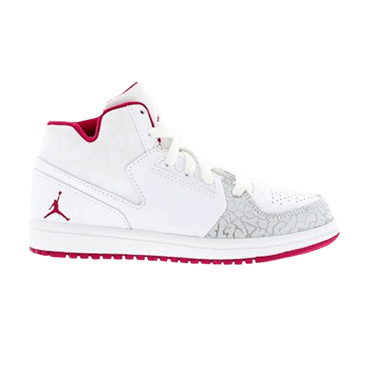 Air Jordan 1 Flight 3 Premium GP 'White Cement Fuchsia' — White/Sport Fuchsia/Metallic Silver