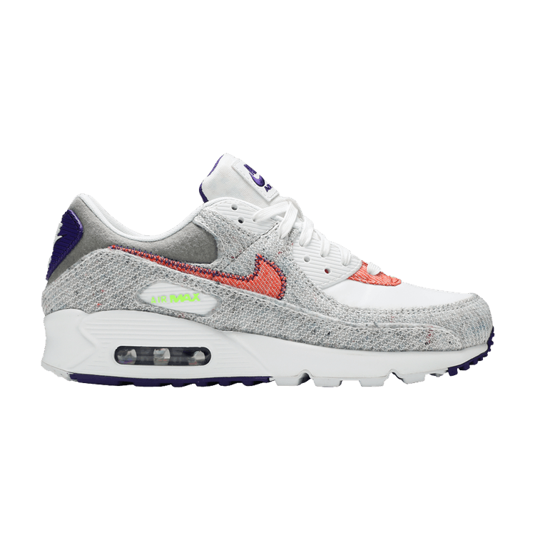 Nike Air Max 90 'Recycled Jerseys Pack' — White/Court Purple/Electric Green