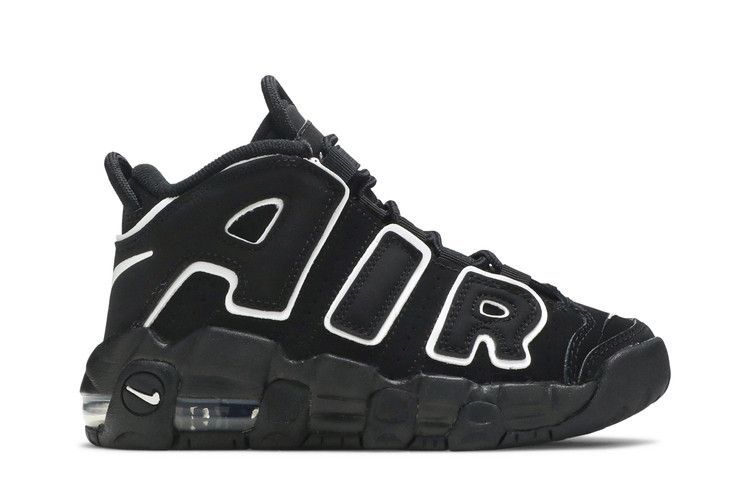 Nike Air More Uptempo PS 'Black White' — Black/White/Black (2)