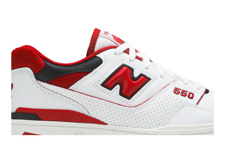 New Balance 550 'White Team Red' — White/Team Red