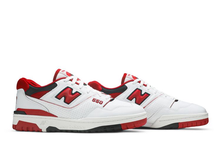 New Balance 550 'White Team Red' — White/Team Red