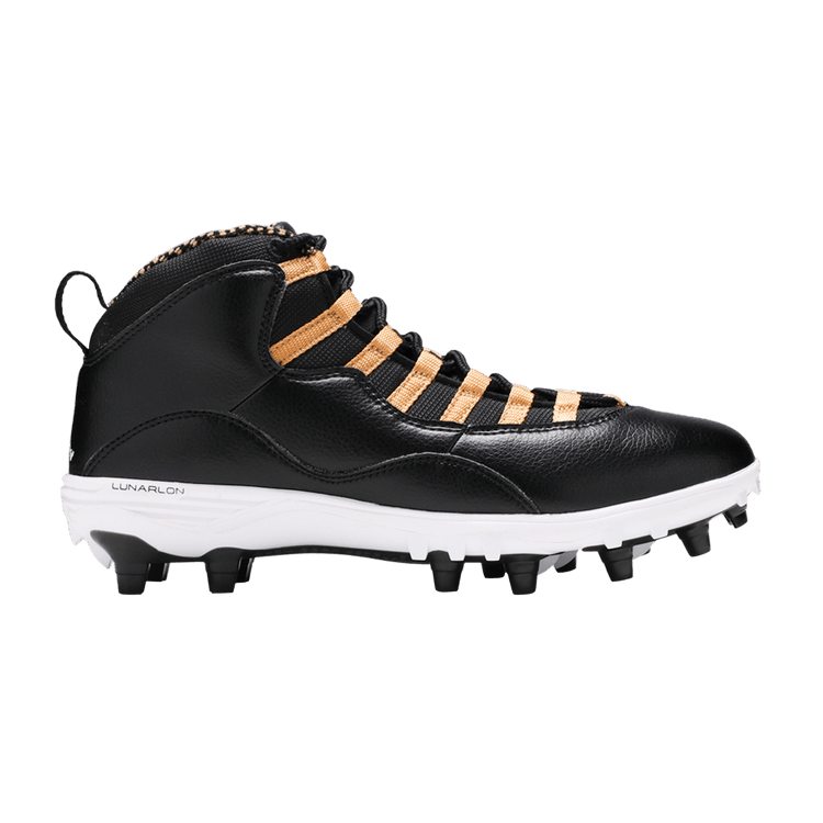Air Jordan 10 TD Mid 'Black Metallic Gold' — Black/White/Metallic Gold