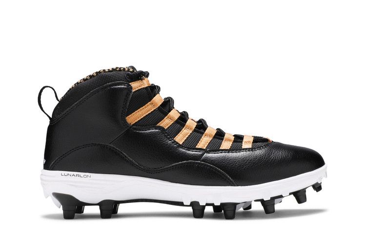 Air Jordan 10 TD Mid 'Black Metallic Gold' — Black/White/Metallic Gold