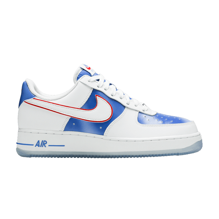 Nike Air Force 1 Low 'New Jersey Nets Hardwood Classics' — White/Pacific Blue/Metallic Silver/White