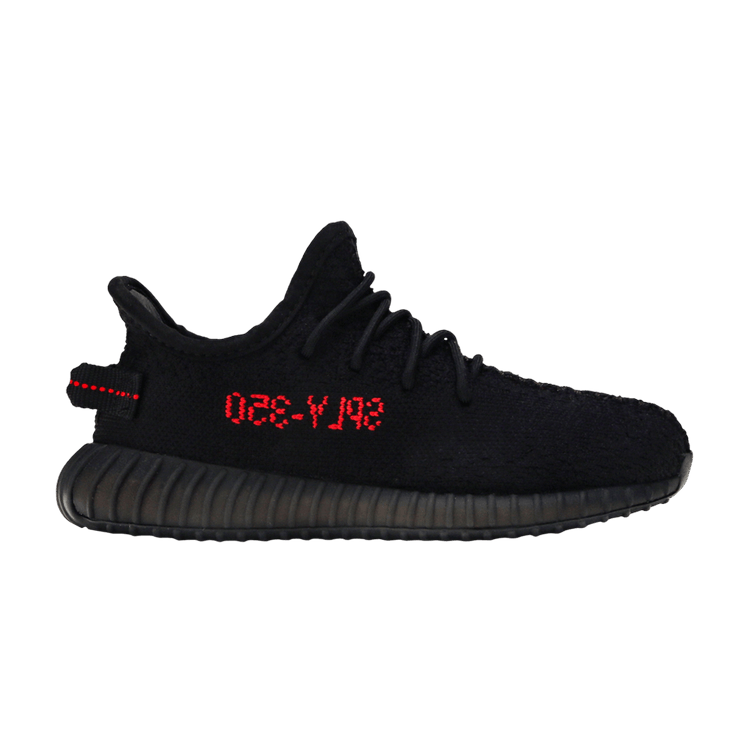 adidas Yeezy Boost 350 V2 Kids 'Bred' — Core Black/Core Black/Red