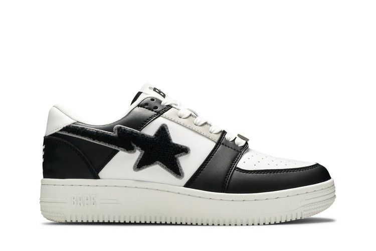 Bapesta Low M1 'Patched' — Black/White