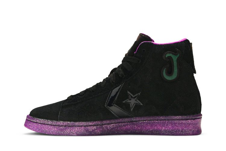 Joe Freshgoods x Converse Pro Leather High 'Black Purple' — Black/Black/Amaranth Purple